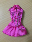 Barbie Doll My Scene Fashion Fever Hot Pink Sleeveless Dress Faux Pockets Outfit