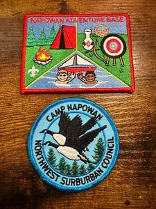 2 parches de camping Napowan BSA NWSC Boy Scouts - Imagen 1 de 6