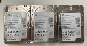 Lot of 3 Seagate ST600MM0208 600 GB SAS 3 2.5 in 10K Enterprise Hard Drive - Picture 1 of 3