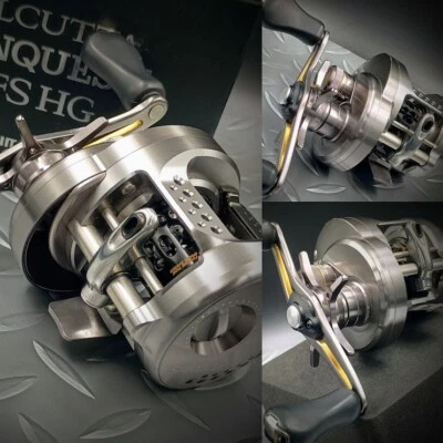 SHIMANO【17 CALCUTTA CONQUEST BFS HG】R-H 6.8:1 GR Used Bait Reel "Ex+"cond. W/Box - Image 1 of 4