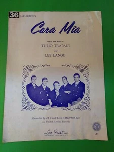 Partituras musicales de Cara Mia Tulio Trapani y Lee Lange - Imagen 1 de 3