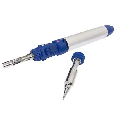 365 ONLINE Butane Gas Soldering Iron Cordless Refillable Blow Torch with 2 x Solder Tips