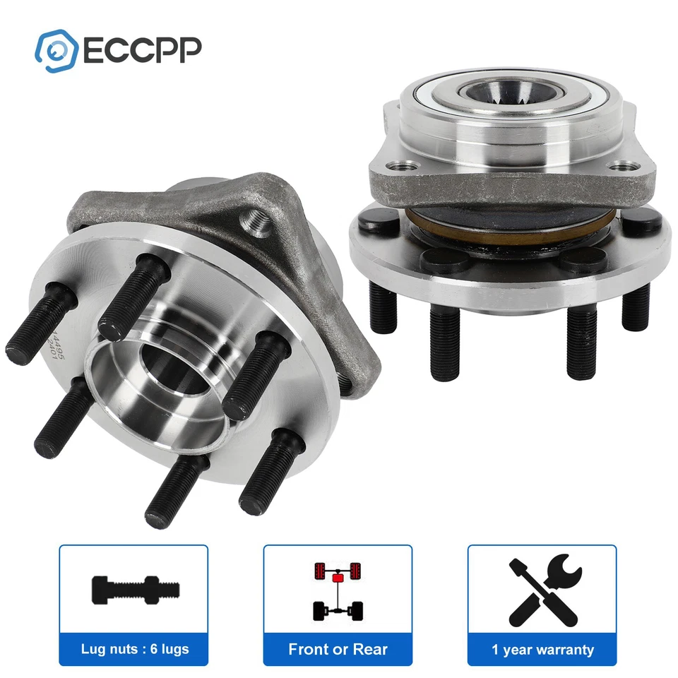 2 peças rolamentos de cubo de roda dianteira para Dodge Viper 1992-1995 Dakota 4WD 1990-1996 - Imagem 1 de 4