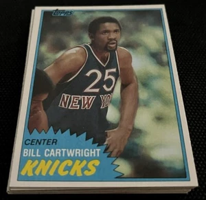 1981-82 Topps #26 Bill Cartwright lote de 15 tarjetas NUEVA YORK KNICKS USF DONS NY - Imagen 1 de 2