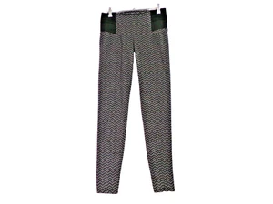 Joe Benbasset Women's Small Leggings Mid Rise Ankle Length Black & Gray Stretch - Picture 1 of 7