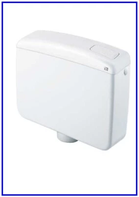 Cassetta Esterna Wc Scarico Singolo a Zaino Londra Bianca per Bagno + Accessori - Immagine 1 di 3