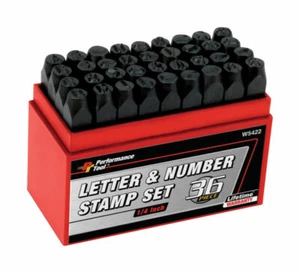 Performance Tool 1/4 in.   Letter and Number Stamp Set 36 pk - Picture 1 of 1