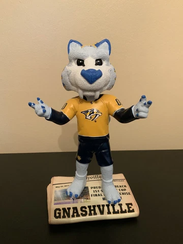 2018 NHL Nashville Predators Stanley Cup Mascot Gnash Mascot Bobblehead! No Box! Cover