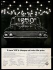 1966 Vw Volkswagen Generic Used Car Photo Vintage Print Ad