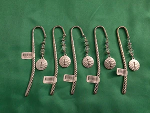 Decorative Metal Initial "I" Beaded Bookmark New Gift Wholesale Lot of 5 Resale - Imagen 1 de 5