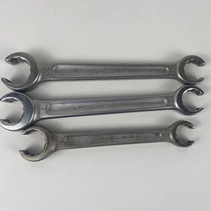 Bonney Tool SAE Flare Nut Wrench Line Set  7/8" x 1 1/8”,  3/4" x 1", 7/8"x 1" - Picture 1 of 8