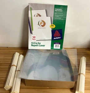 Avery Sliding Bar Report Cover -partial box - 30 total - Picture 1 of 4
