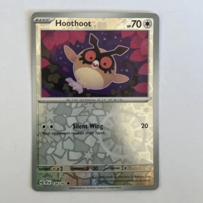 Hoothoot 126/162 Sv05: Temporal Forces Reverse Holo - Image 1 of 2