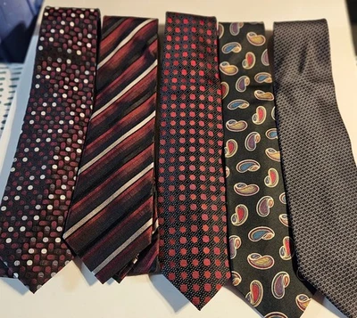 Lote de 5 corbatas negras para hombre Foto 1 de 4