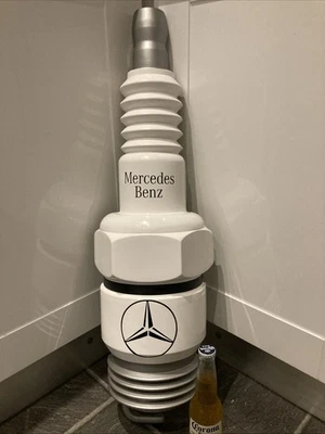 "Bujía gigante 32"" Mercedes Benz 300 SLR SE SL letrero coche clásico garaje cueva" Foto 1 de 4