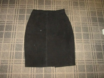Falda de cuero de gamuza Pelle Cuir para mujer talla 6 lápiz recta tiro alto forrada Foto 1 de 4