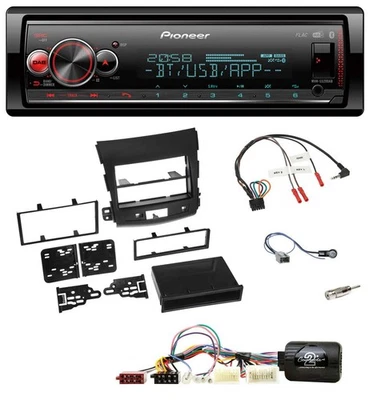 Pioneer Bluetooth USB Lenkrad DAB Autoradio für Mitsubishi Outlander aktiv 2007- - Bild 1 von 4