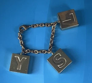 1990s YSL Yves Saint Laurent Make Up Compact Charm Bracelet Lip Gloss Highligher - Picture 1 of 15