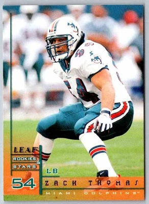 1998 Leaf Rookies And Stars Zach Thomas #13  Football Card - Image 1 of 2