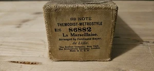 Antique 88 Note Player Piano Roll 86882 La Marseillaise Themodist-Metrostyle - Picture 1 of 4