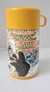 Vtg Aladdin Dragon's Lair Thermos Only 1983 Clean Complete Rare HTF - Picture 1 of 10