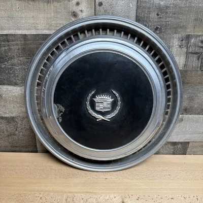 凯迪拉克 Eldorado 车轮盖轮毂盖黑色 1976 1977 1974 1975 76 77 78 74 — 第 1/4 张图片