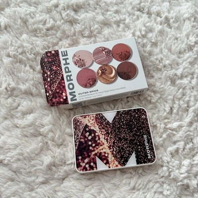 Morphe Outer Spice Eyeshadow Palette - ChromaPlus 6 Warm Shades 7.5g NEW - Image 1 of 4