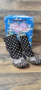 Spat Attack Black White Boot 3615-01 Irregular Choice US 9/EU 40 - Picture 1 of 17