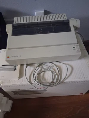 VINTAGE Apple Image Writer II Printer W Box And Manual POWERS ON & SELF TESTS  - Image 1 of 4