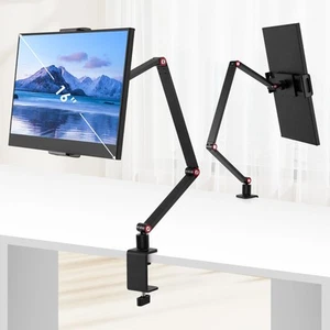 Tablet Stand Holder for iPad Portable Monitor Adjustable 360° Desk Mount - Picture 1 of 7