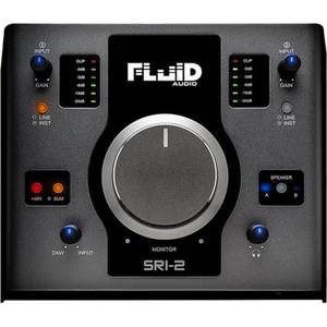 Fluid Audio SRI-2 : 2x2 USB desktop wedge w/24-bit/192kHz Monitor Controller - Picture 1 of 3