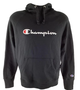 Champion authentic athleticwear Men’s Hoodie Size Medium Black Sweatshirt MR - Picture 1 of 8