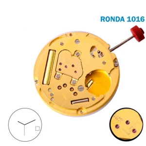 New RONDA Swiss movement 1016,White Date Disk at 4 ,2 Hands. - Afbeelding 1 van 2