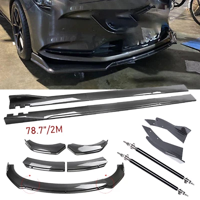 For Mazda 6 2003-2021 Carbon Fiber Front Bumper Rear Splitter Spoiler Side Skirt - Изображение 1 из 4