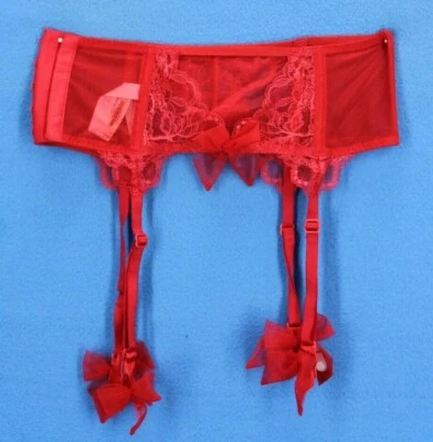 Cinturón liguero Victoria's Secret de encaje con lazos y correas talla XS S NUEVO CON ETIQUETAS #B4872 Foto 1 de 3