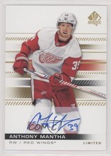 2019-20 SP Authentic 2020-21 Update Limited Anthony Mantha #20 Auto