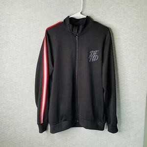 DFND Jacke Herren Gr. Large schwarz/gestreift durchgehender Reißverschluss unten - Bild 1 von 12