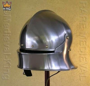 18 Gauge SCA LARP Medieval Knight Wearable German Sallet helmet Replica - Picture 1 of 3