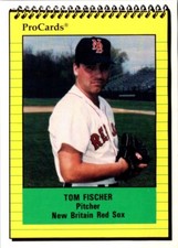 1991 ProCards Tom Fischer #347 New Britain Red Sox