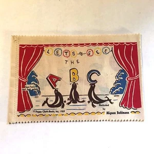 Vtg 1959 Peggy Cloth #101 Books Lets See The ABC Illustrated by Mignon Bohlmann - Picture 1 of 8