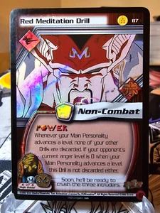 DBZ CCG DRAGON BALL Z RED MEDITATION DRILL #117 RARE LIMITED FOIL BABIDI NM/VLP - Picture 1 of 2