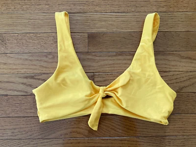 Blusa de biquíni feminina amarela tamanho M - Imagem 1 de 2
