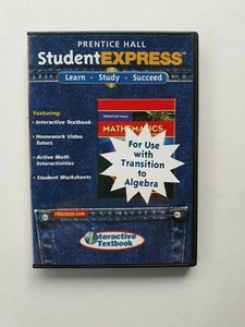 Prentice Hall Student Express 3-CD Rom Set. Use with transition to Algebra. 2007 - Picture 1 of 7