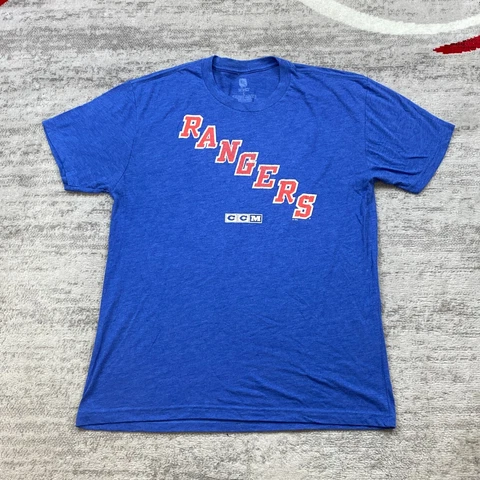 CCM New York Rangers Brian Boyle Shirt Adult Large Blue White Red NHL Hockey Men Cover