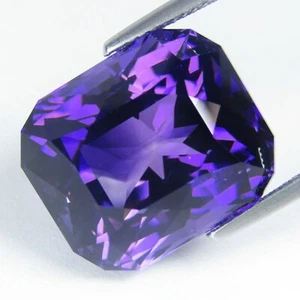 22.66Cts Charming Natural Purple Amethyst Radiant Cut Brazil Gemstone Ref-VIDEO! - Picture 1 of 4