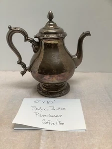 Vintage Rogers Brothers Silverplated Remembrance Coffee Pot 10x8.5” - Picture 1 of 6