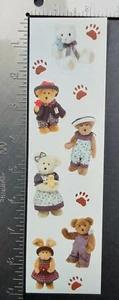 Vintage Boyds Bears Say A Lil Sumptin Greetings For The Birds Sticker Strip - Picture 1 of 1