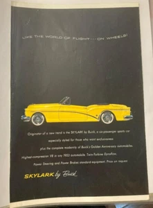 1953 Buick Skylark Convertible - Vintage Print Advertisement - Picture 1 of 1