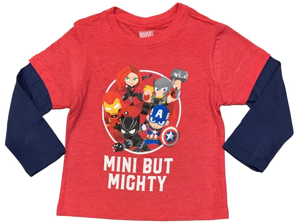 Marvel☆Camiseta para niños pequeños ☆Capitán América Pantera Negra Iron Man Viuda Negra Foto 1 de 1