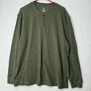 George Henley 2XL Herren Strick Freizeit Langarm Hemd nie getragen grün - Bild 1 von 8